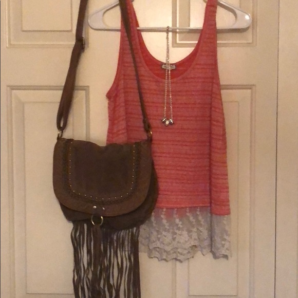 2/ $10 Babydoll lace tank - Picture 2 of 5